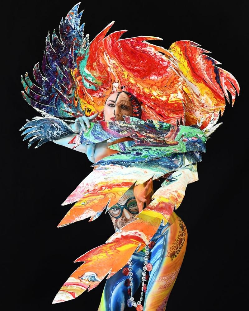 Things get more intricate the longer you look at this body art